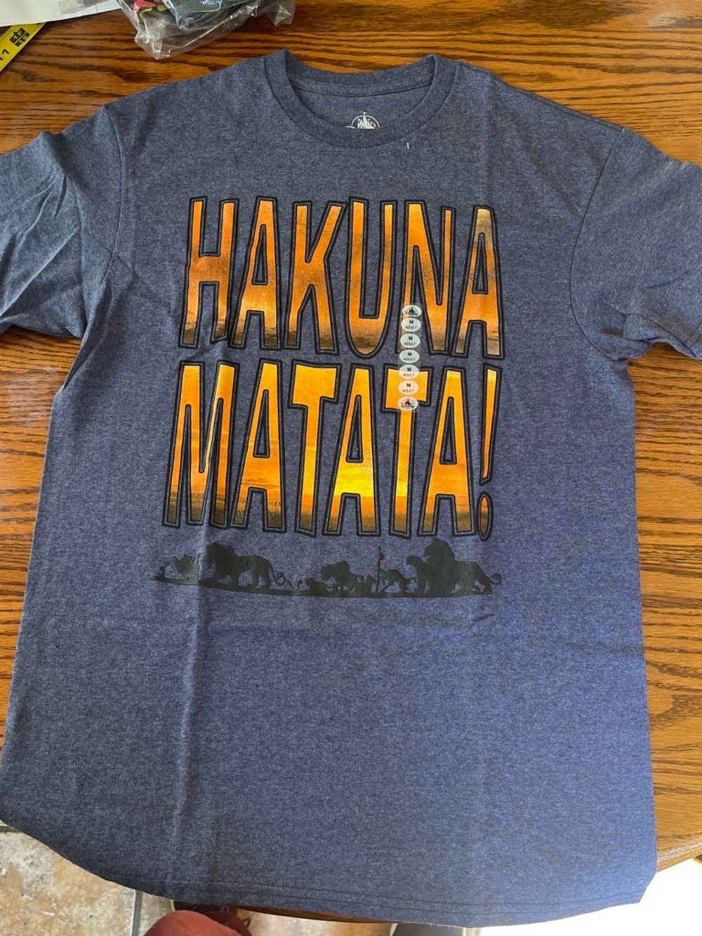 Nwt Hakuna Matata Graphic Tee - Navy Blue